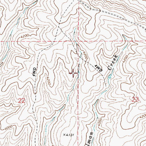Topographic Map of Q Reservoir, OR