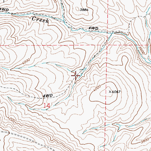 Topographic Map of R Reservoir, OR