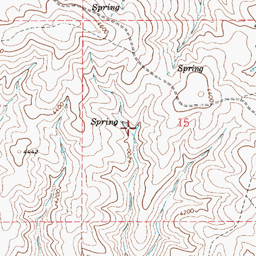 Topographic Map of T Reservoir, OR