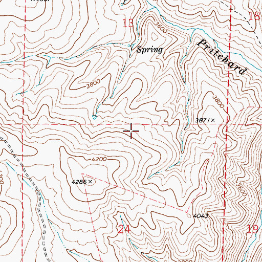 Topographic Map of Bug Waterhole, OR