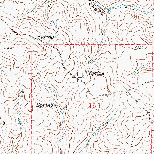 Topographic Map of Truscot Waterhole, OR