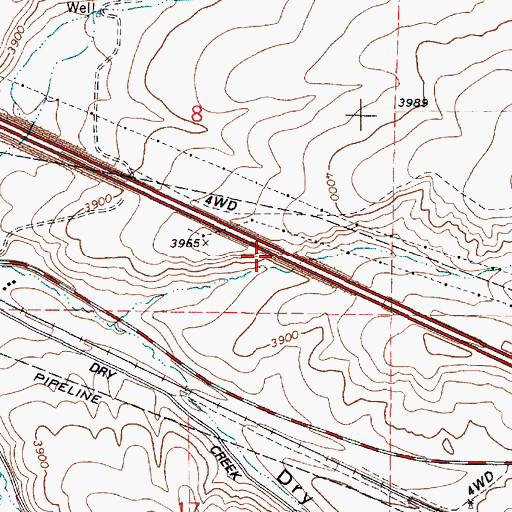 Topographic Map of Norton (historical), OR