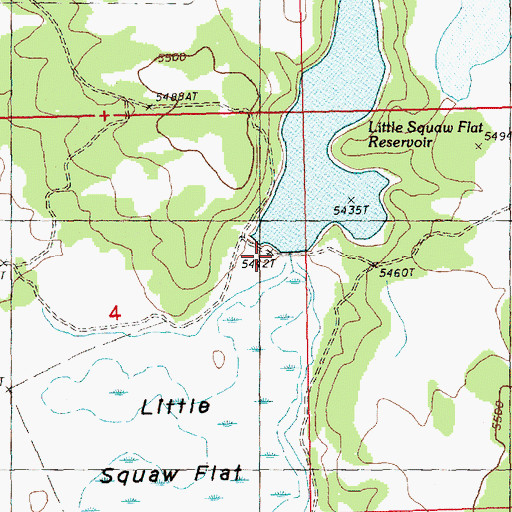 Topographic Map of Lloyd Gift Dam, OR