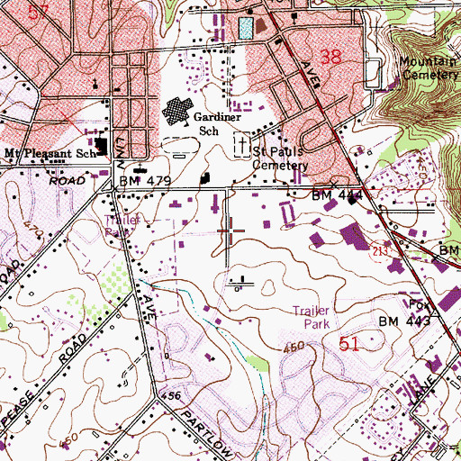 Topographic Map of Clackamas County Redsoils Heliport, OR