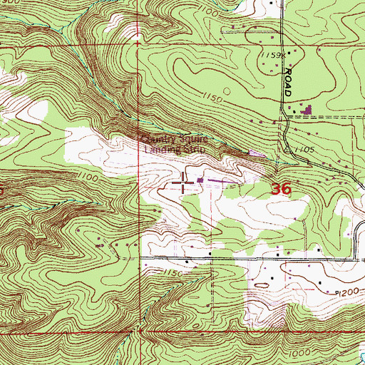 Topographic Map of Country Squire Airpark, OR