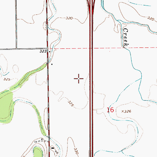 Topographic Map of Daniels Field LLC, OR