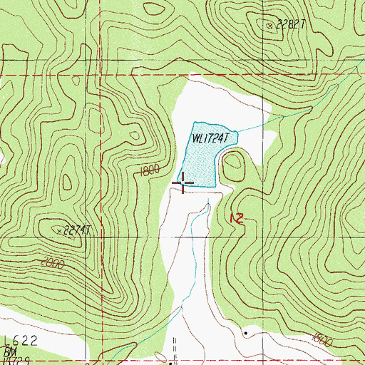 Topographic Map of Stanley Dam, OR