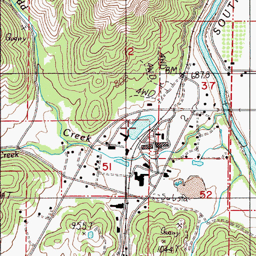 Topographic Map of Corder Log Pond, OR