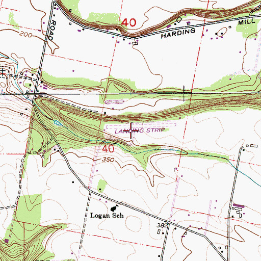 Topographic Map of Big Sky Ranch Airstrip (historical), OR