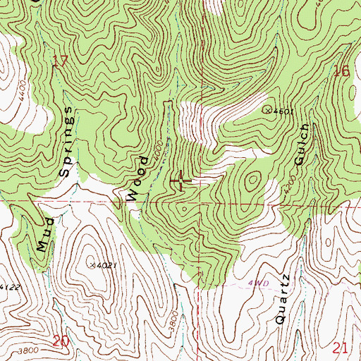 Topographic Map of Alkali Spring, OR