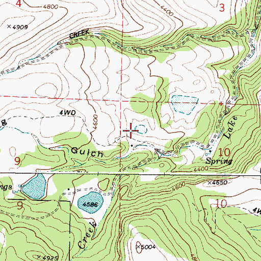 Topographic Map of Miles Pond, OR