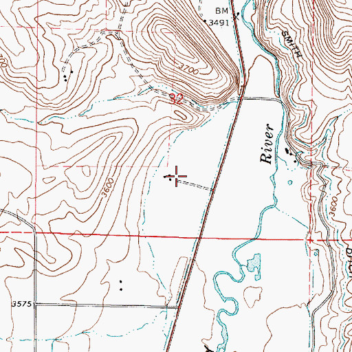 Topographic Map of Bowen (historical), OR