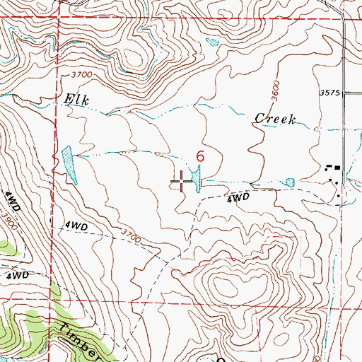 Topographic Map of S V Reservoir, OR