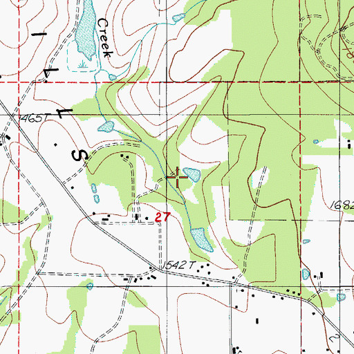 Topographic Map of Koehler Reservoir, OR