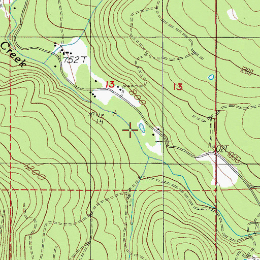 Topographic Map of Pichette Reservoir, OR