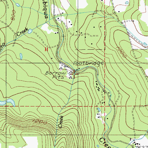 Topographic Map of Hammond Creek, OR