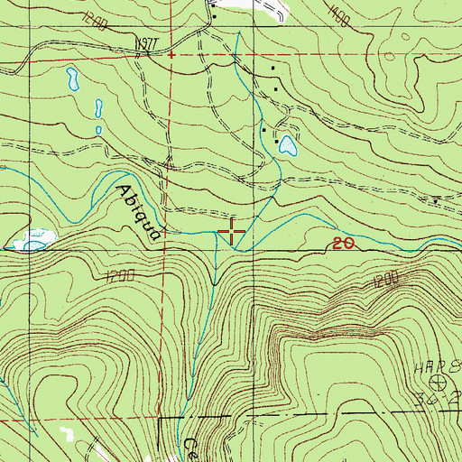 Topographic Map of South Fork Cedar Creek, OR