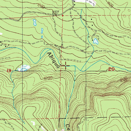 Topographic Map of Cedar Creek, OR