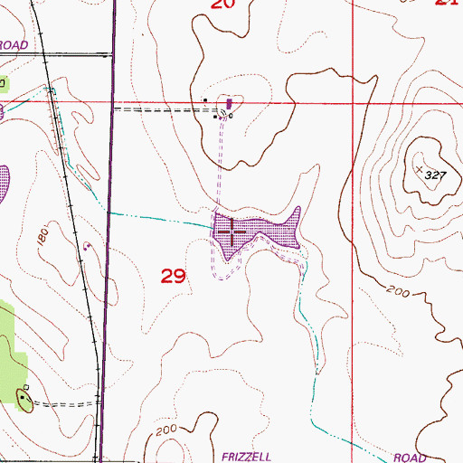 Topographic Map of Rohde Dam, OR