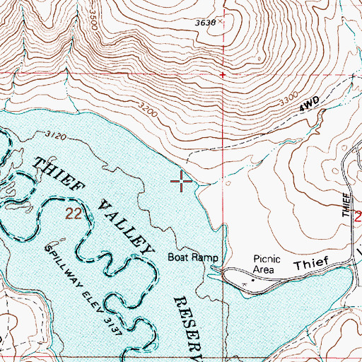 Topographic Map of Spring Creek, OR