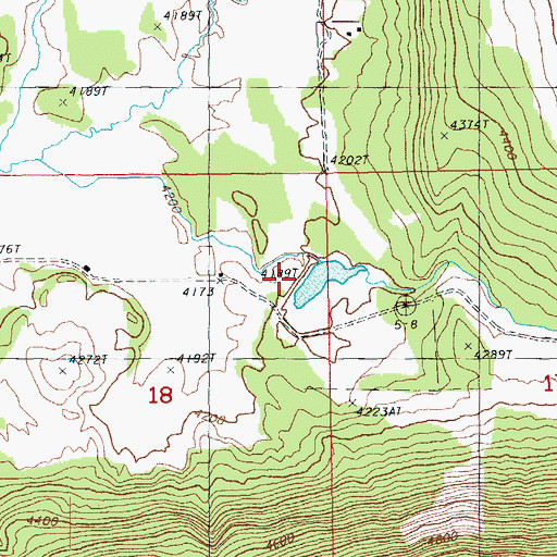 Topographic Map of Buck Butte Dam, OR