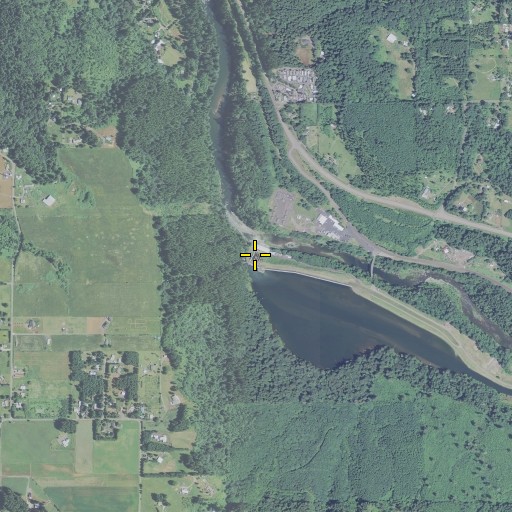 Aerial/Satellite Image of Faraday Forebay Dam, OR