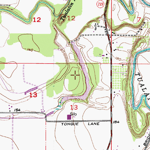 Topographic Map of Bailey Dam, OR