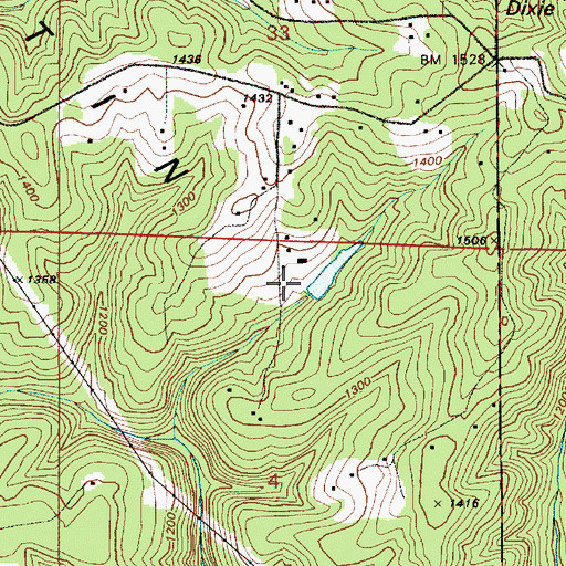 Topographic Map of Howard Schmidt Dam, OR