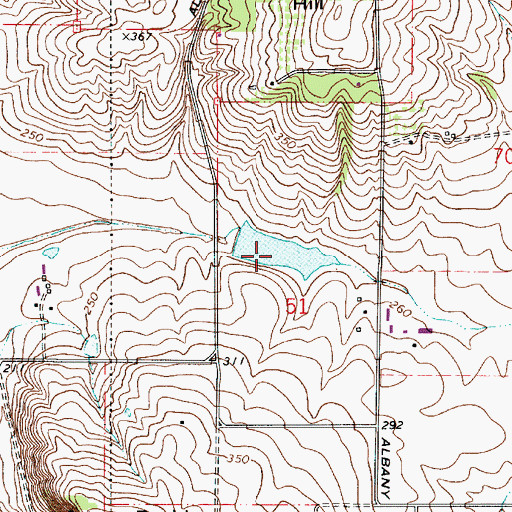 Topographic Map of Wendell Kreder Reservoir, OR
