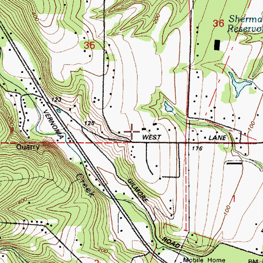 Topographic Map of Grabhorn's Airport, OR