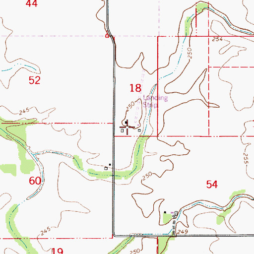 Topographic Map of Grells Airport, OR