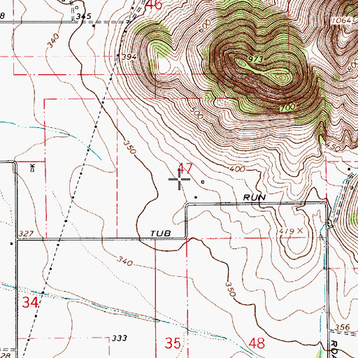 Topographic Map of Lafferty Field, OR