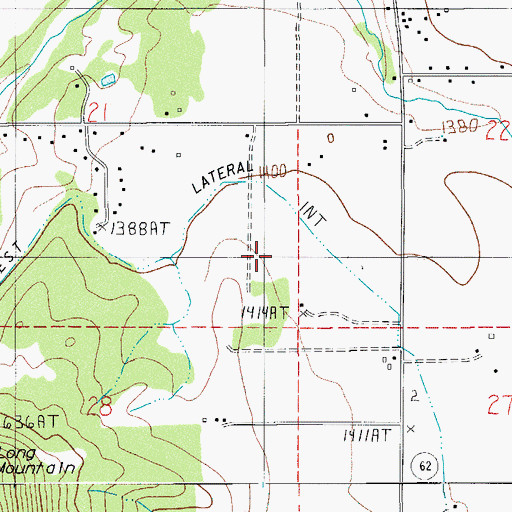 Topographic Map of Mountain View Air Park (historical), OR