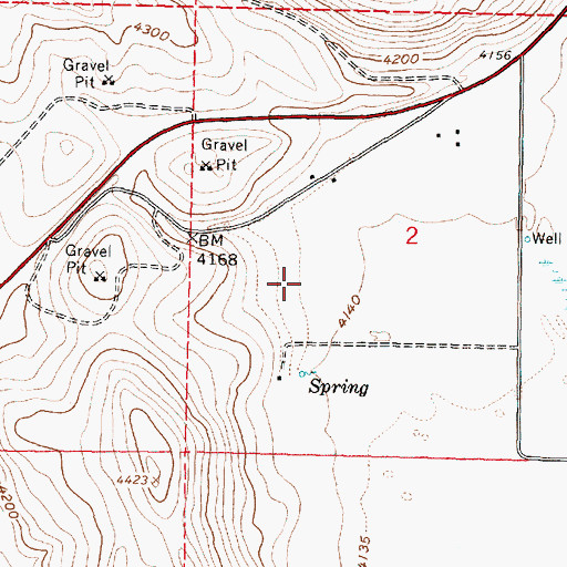 Topographic Map of Hines Airstrip (historical), OR