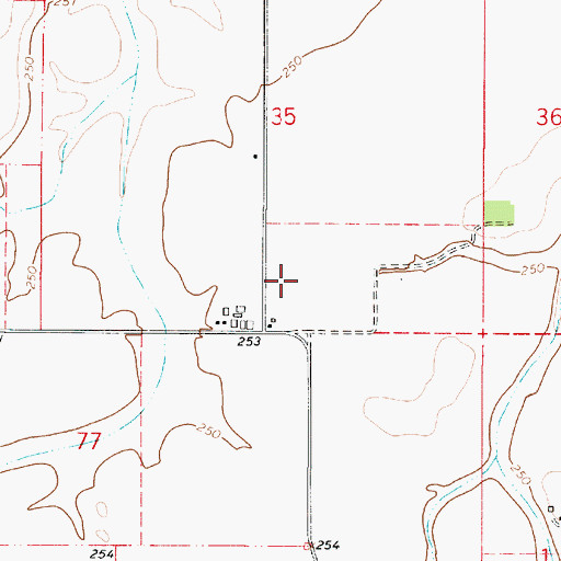 Topographic Map of Pugh Landing Strip (historical), OR