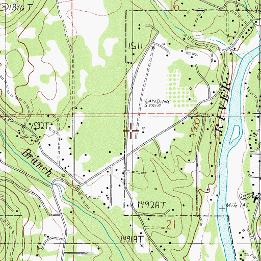 Topographic Map of Shady Cove Airpark, OR