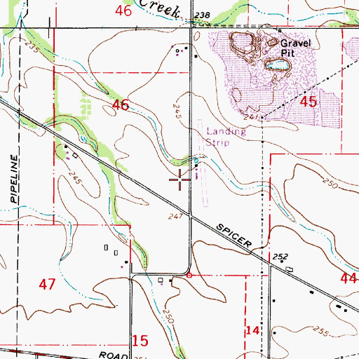 Topographic Map of Roppair Airport, OR