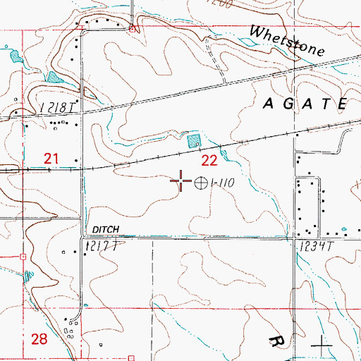 Topographic Map of Roseburg Lumber Company Airstrip (historical), OR