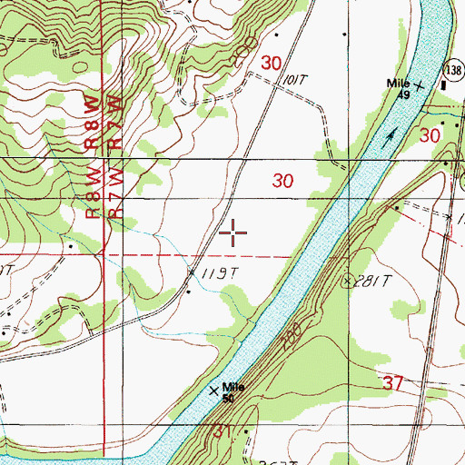 Topographic Map of Elkton Airfield (historical), OR