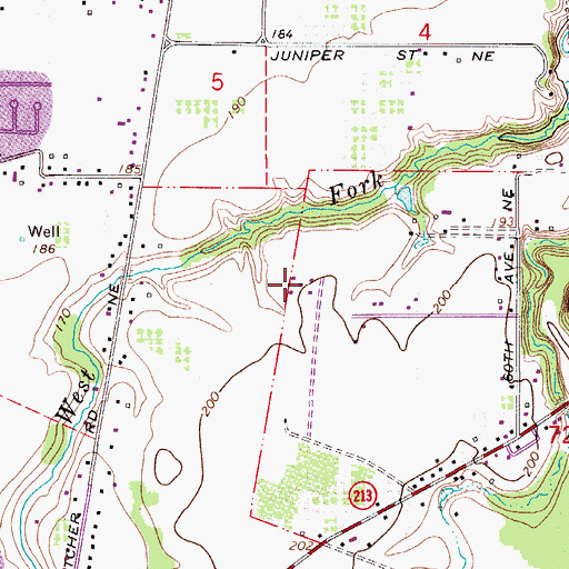 Topographic Map of Lusardi Field, OR