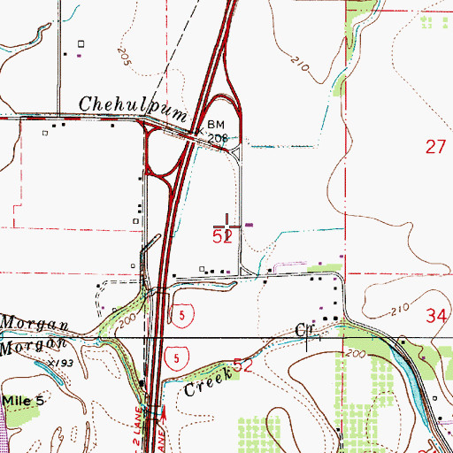 Topographic Map of Gilmour Ag Air, OR