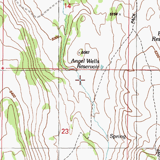 Topographic Map of Baker Spring, OR