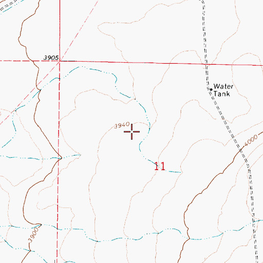 Topographic Map of Zimmerman Ditch, OR