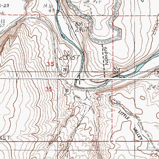 Topographic Map of High Point, OR