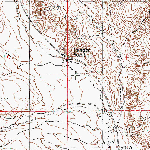 Topographic Map of Jim Ewing Creek, OR