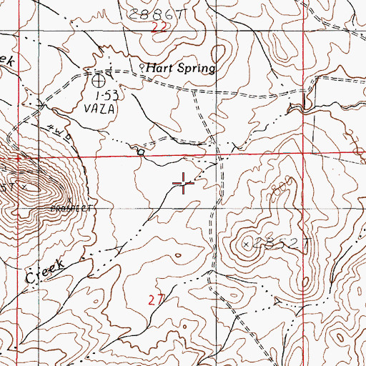 Topographic Map of Wiser Creek, OR
