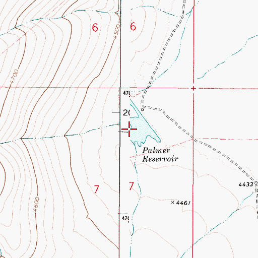 Topographic Map of David Kent Reservoir, OR