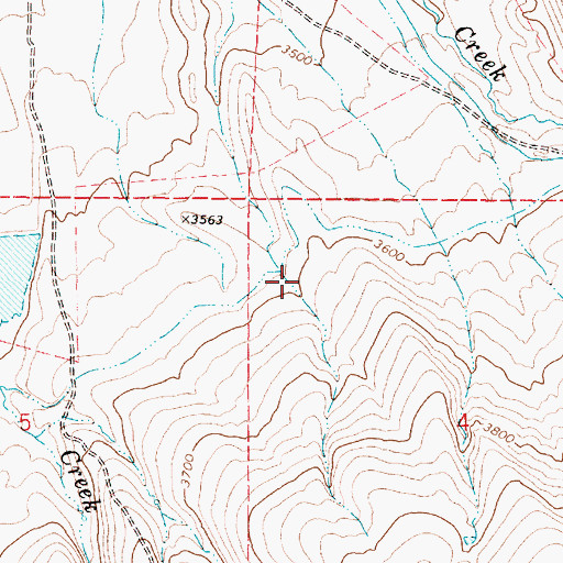Topographic Map of Visher Feed Canal, OR