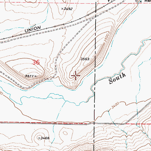 Topographic Map of Cables Ditch, OR