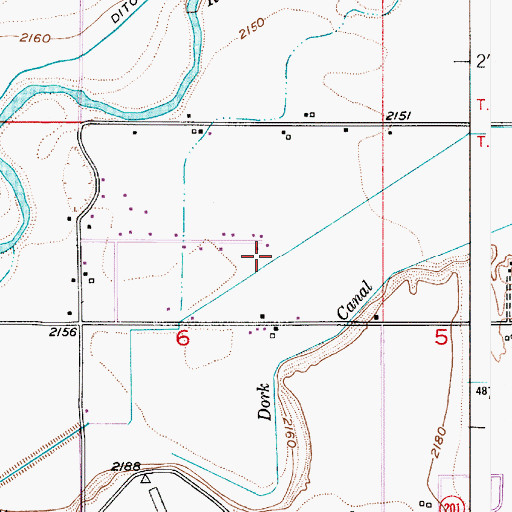 Topographic Map of A Drain, OR